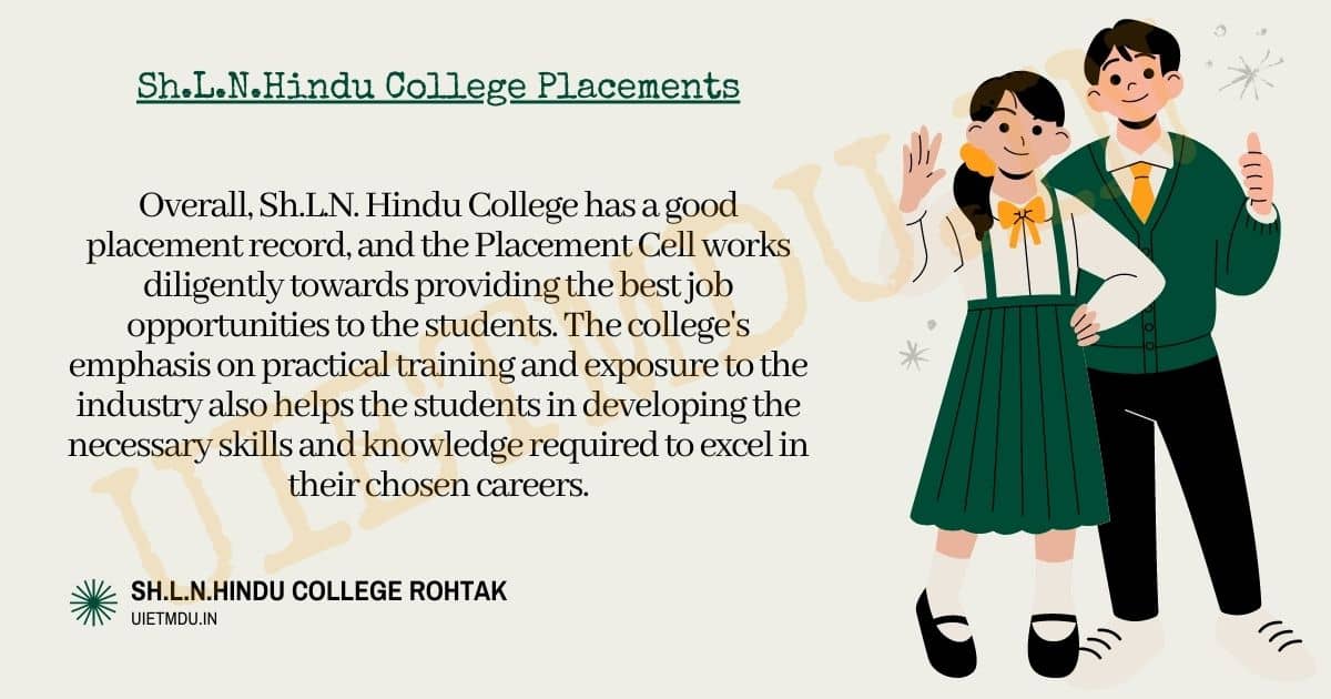 Sh.L.N.Hindu College Placemets 